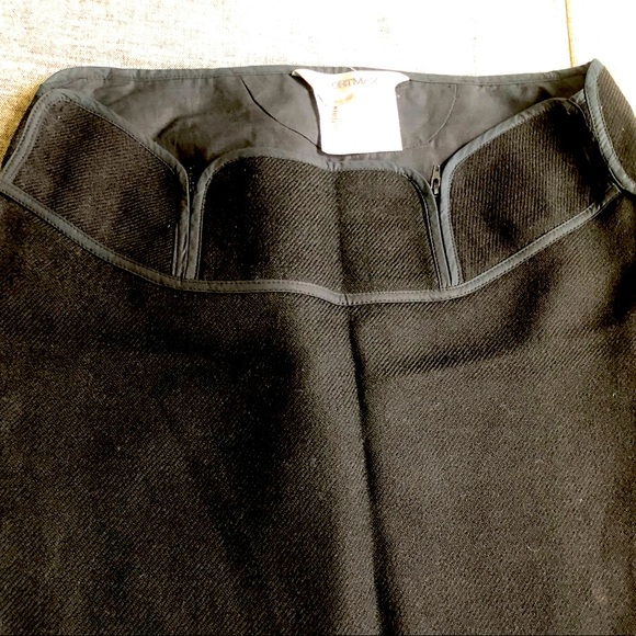 euc mint Maxmara Sportmax womens black Italian wool knee pencil skirt 10 L M - Picture 2 of 6